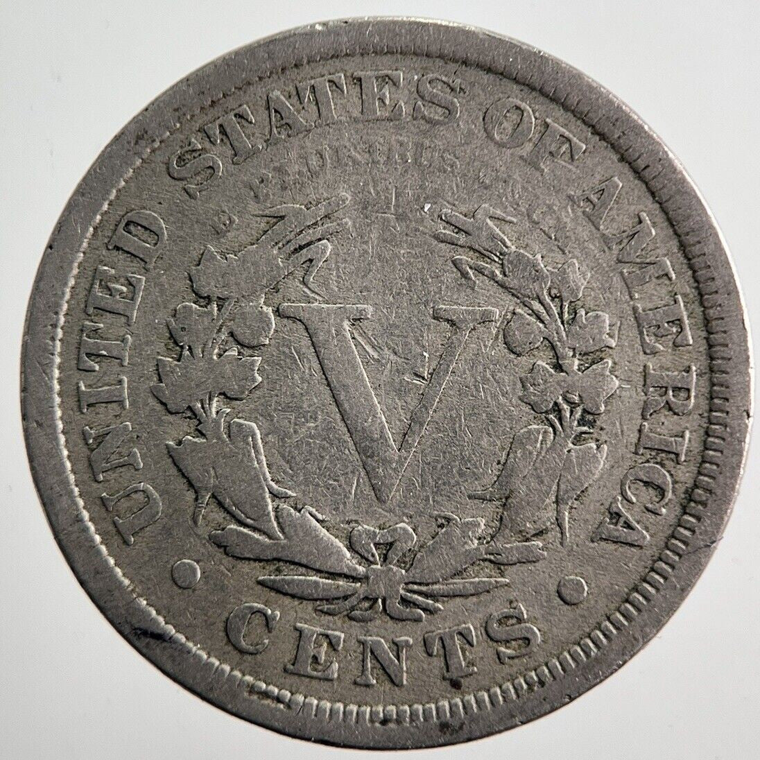 1902 US USA Nickel V 5 Cent Coin | Fine Collectable Grade