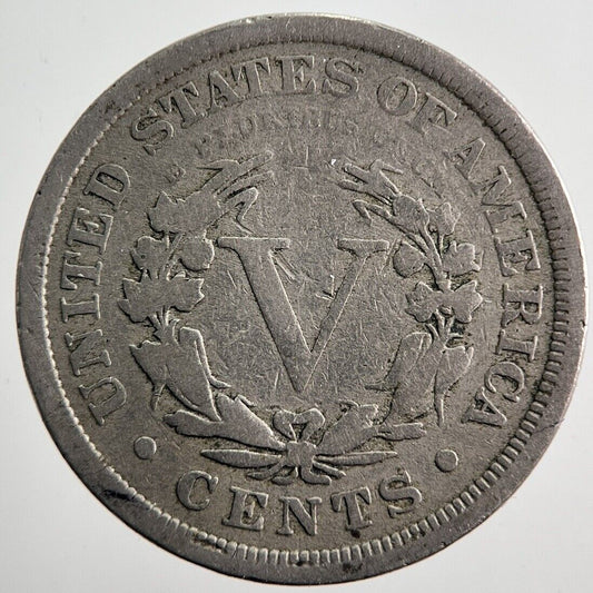 1902 US USA Nickel V 5 Cent Coin | Fine Collectable Grade