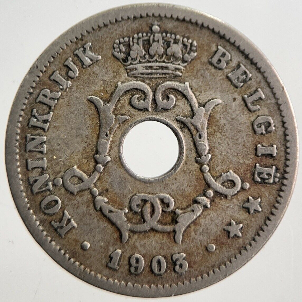 1903 Belgium 10 Cents Coin | Collectable Grade | a7614