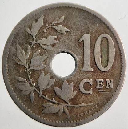 1903 Belgium 10 Cents Coin | Collectable Grade | a7614
