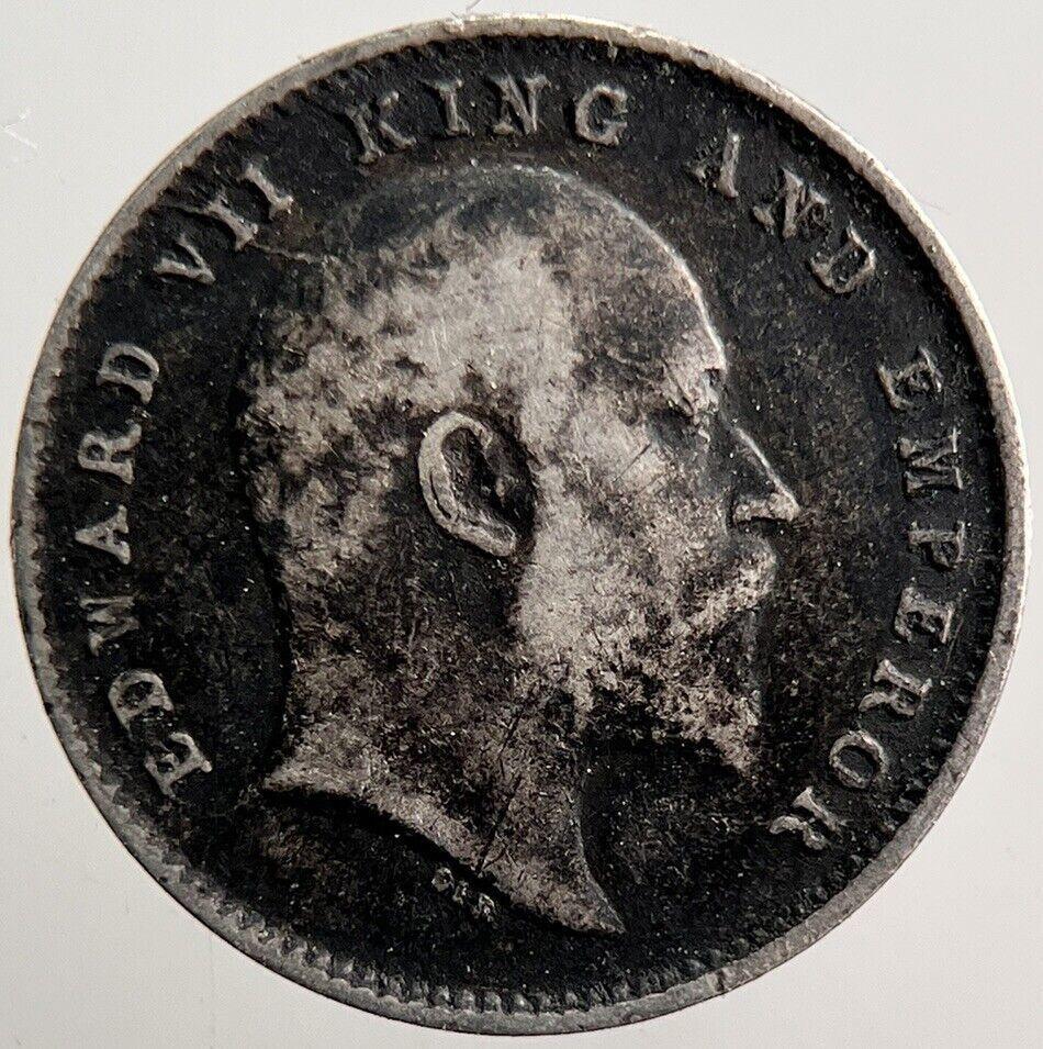 1903 India Two Annas Silver Coin | Fine Collectable Grade | a3515