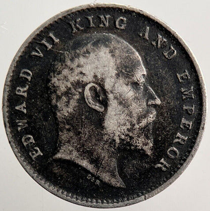 1903 India Two Annas Silver Coin | Fine Collectable Grade | a3515