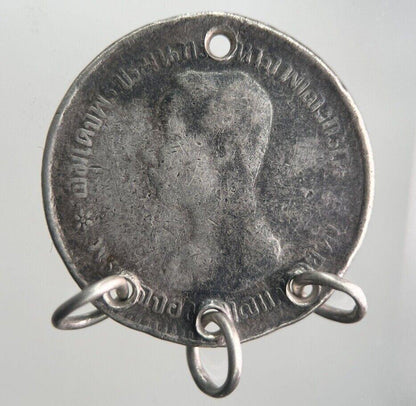 1902-1908 Thailand 2 Fuang 1/4 Baht Rama V Silver Coin | Collectable Grade