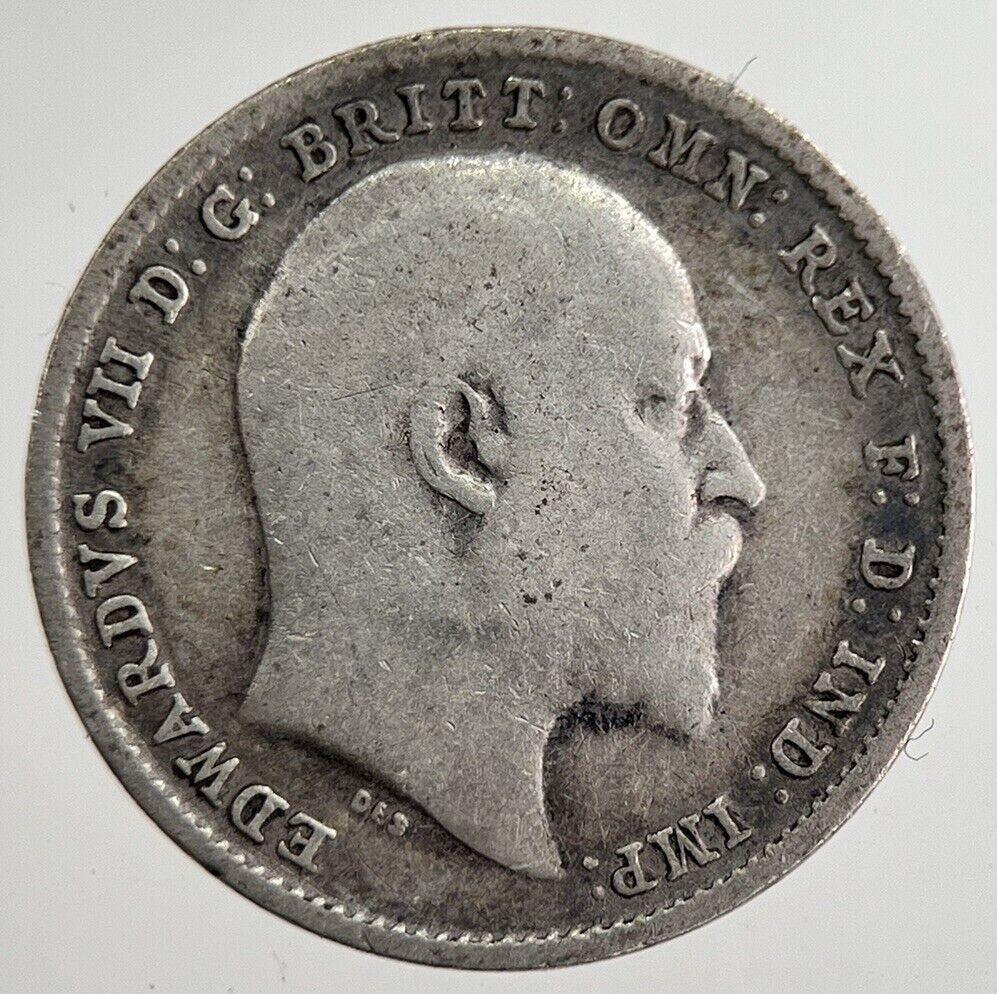 1903 Edward VII Threepence Silver Coin | Collectable Grade | a8871