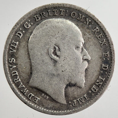 1903 Edward VII Threepence Silver Coin | Collectable Grade | a8871
