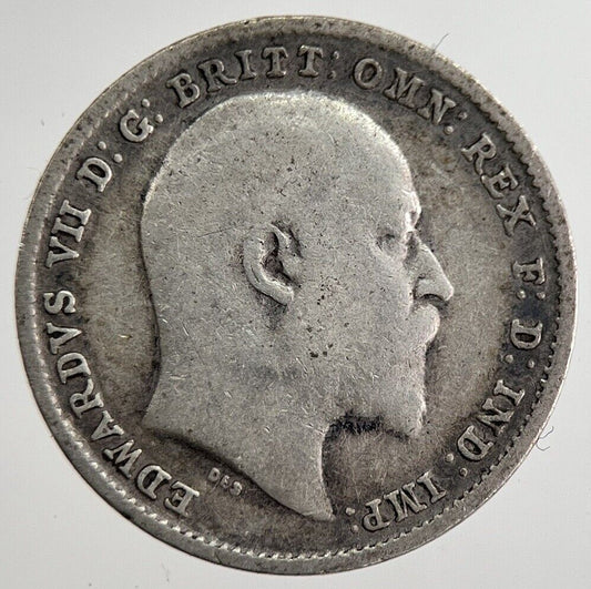 1903 Edward VII Threepence Silver Coin | Collectable Grade | a8871