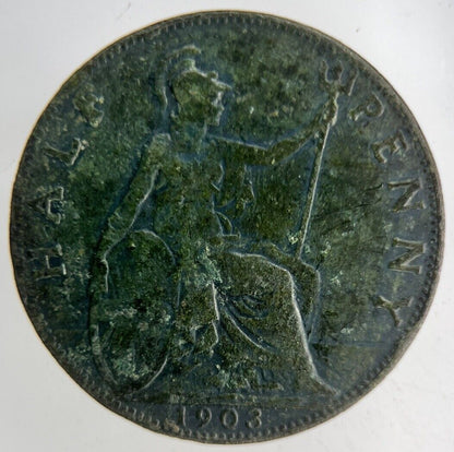 1903 Edward VII Half-Penny Coin | Fine Collectable Grade