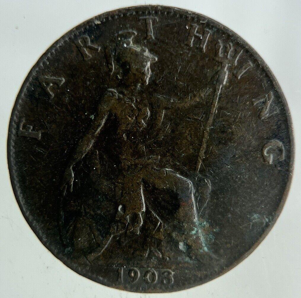 1903 Edward VII Farthing Coin | Fine Collectable Grade