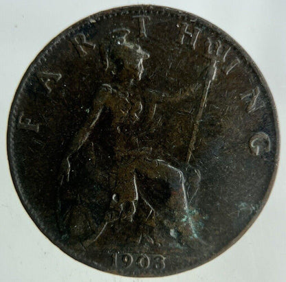 1903 Edward VII Farthing Coin | Fine Collectable Grade