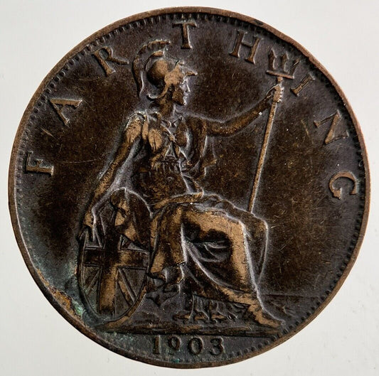 1903 Edward VII Farthing Coin | Fine Collectable Grade