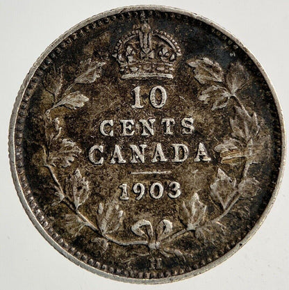 1903 Canada 10 Cents Silver Coin | Fine Collectable Grade