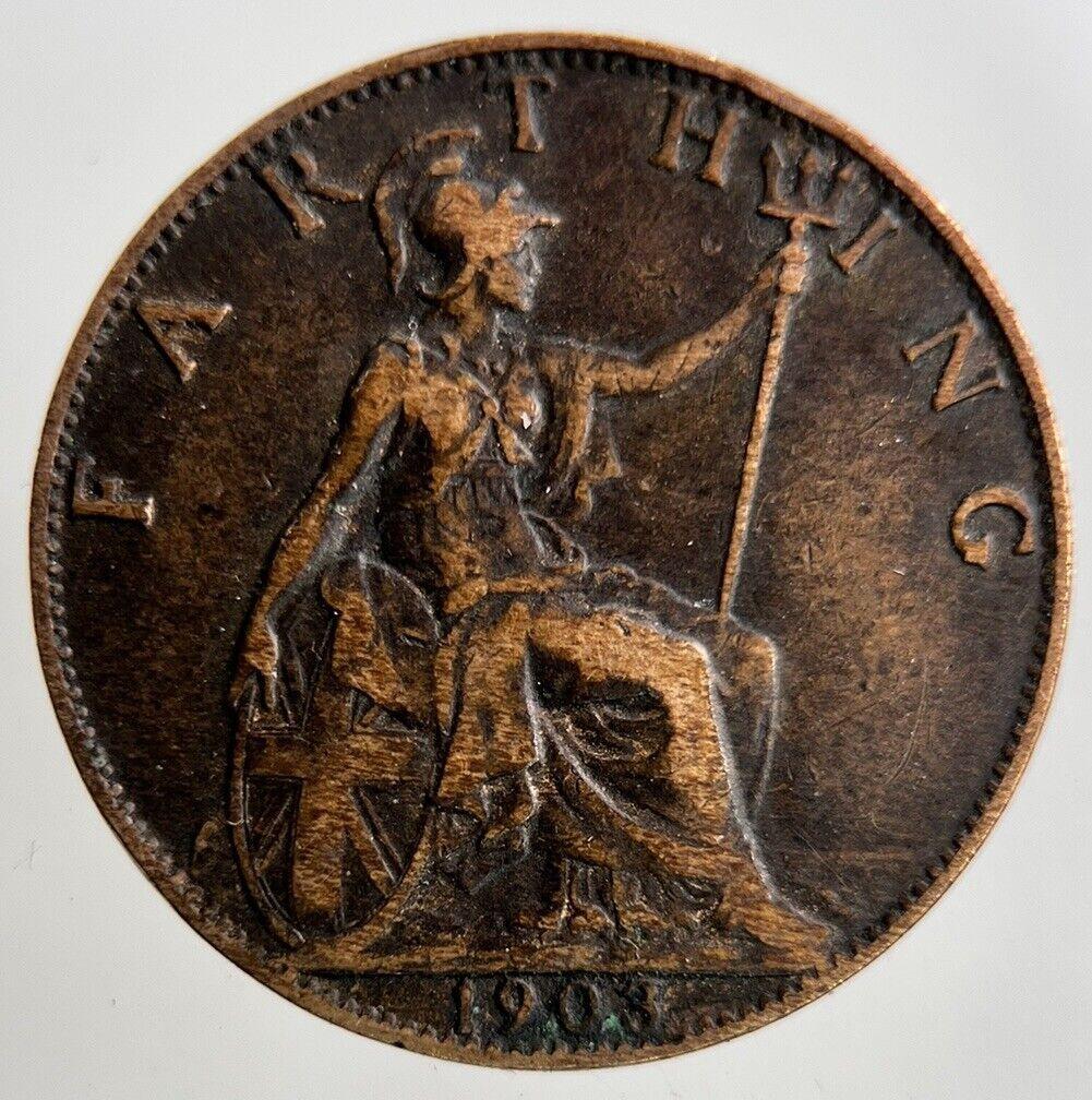 1903 Edward VII Farthing Coin | Fine Collectable Grade