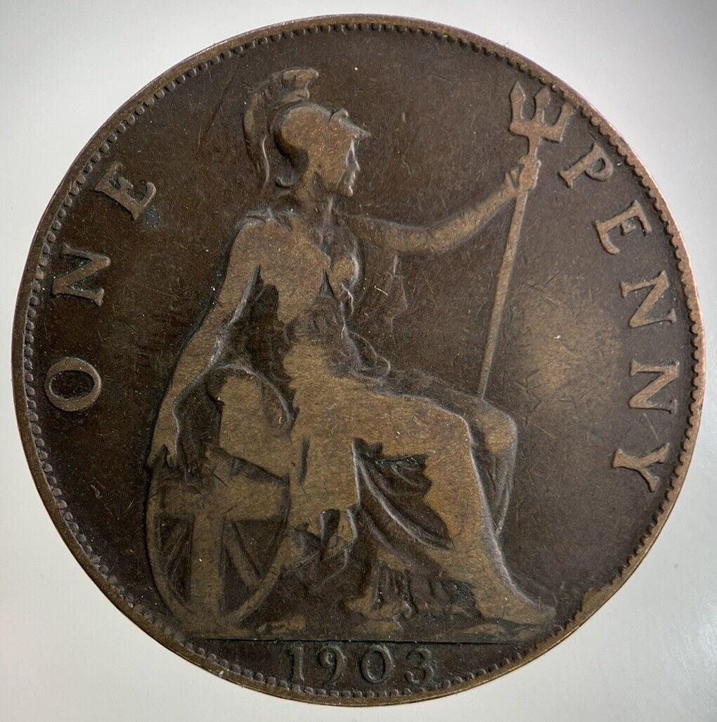 1903 Edward VII One Penny Coin | Collectable Grade