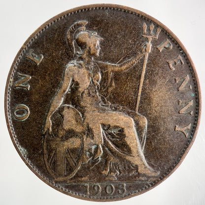 1903 Edward VII One Penny Coin | Fine Collectable Grade