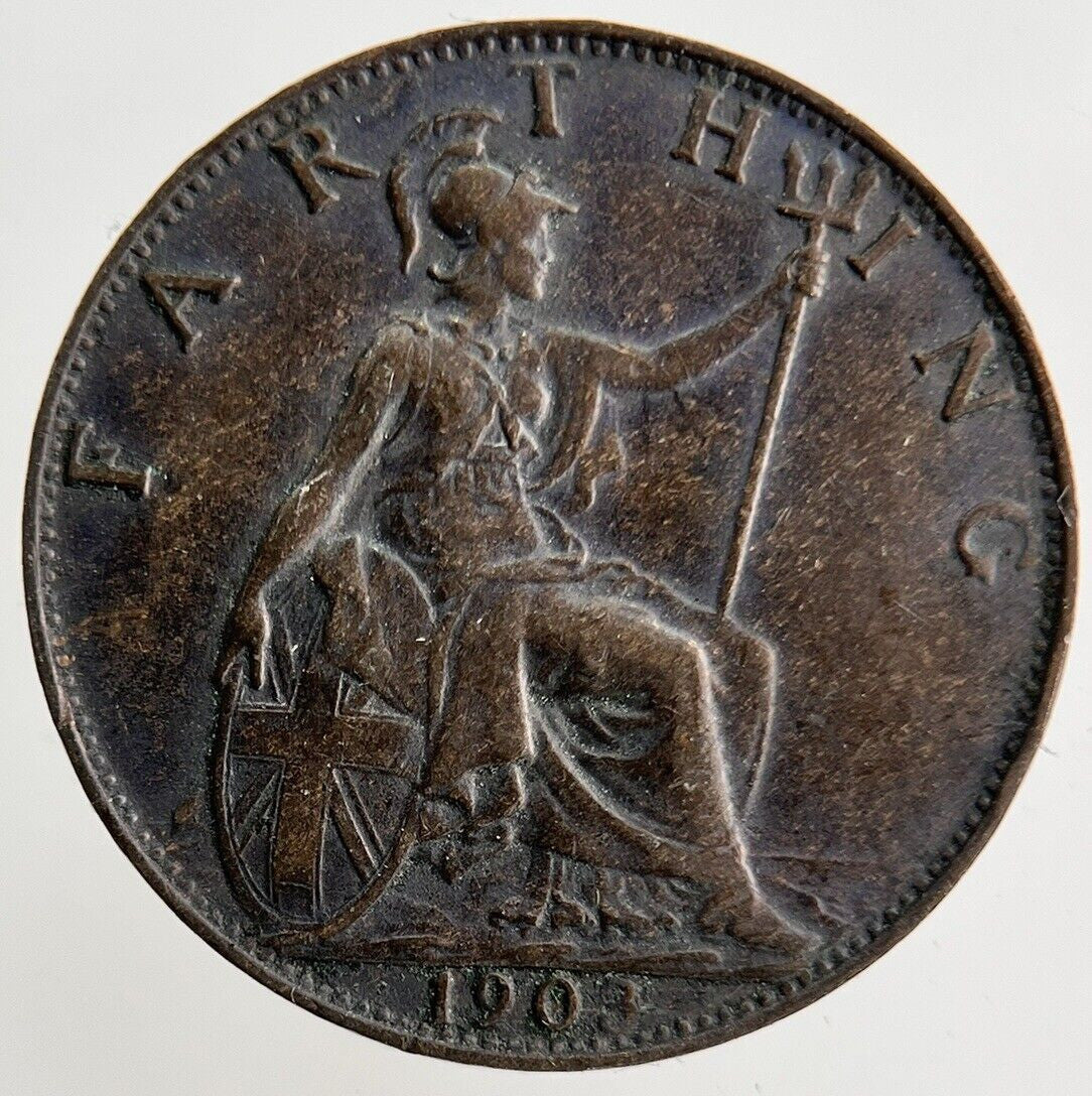 1903 Edward VII Farthing Coin | Very High Grade