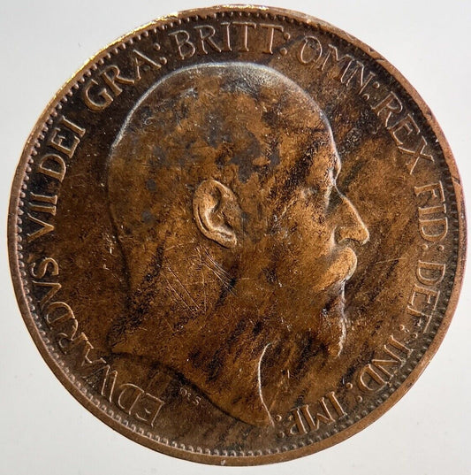 1903 Edward VII Half-Penny Coin | Fine Collectable Grade