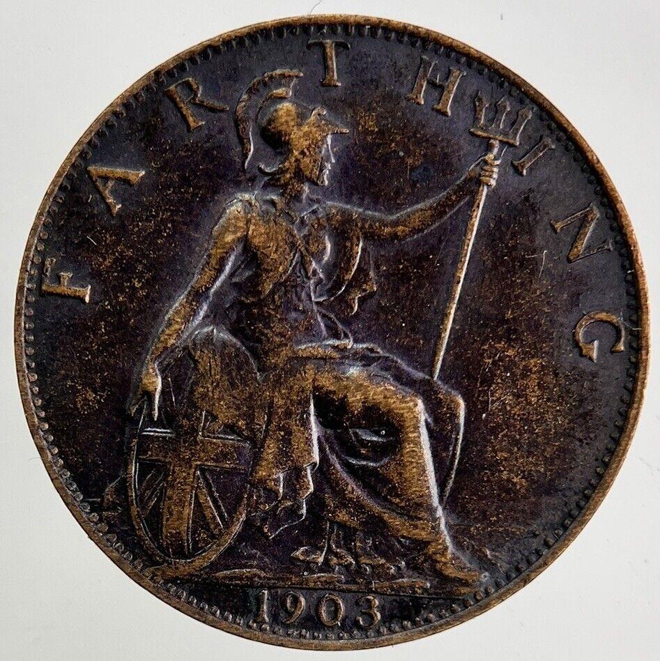 1903 Edward VII Farthing Coin | Fine Collectable Grade