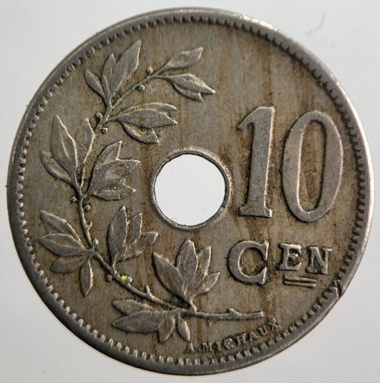 1904 Belgium 10 Cents Coin | Fine Collectable Grade | a7615