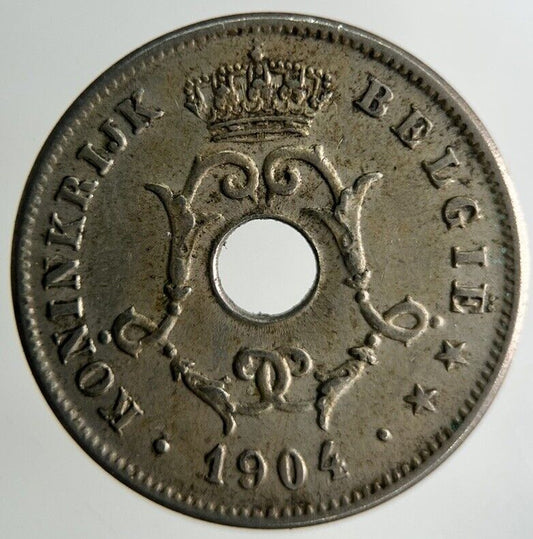 1904 Belgium 10 Centimes Coin | Fine Collectable Grade