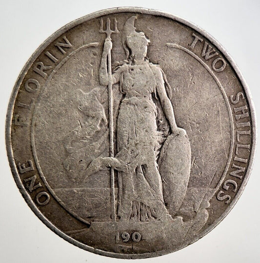 1904 Edward VII Florin Silver Coin | Collectable Grade | a3158