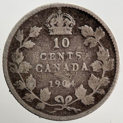 1904 Canada 10 Cents Silver Coin | Collectable Grade | a3819