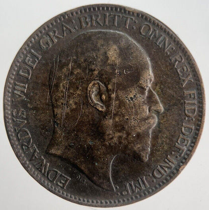 1904 Edward VII Farthing Coin | Fine Collectable Grade | a4525