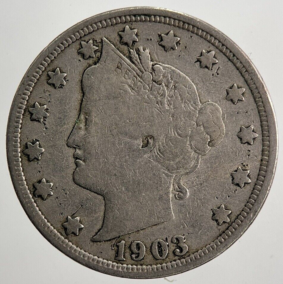 1903 US USA Liberty V 5 Cents Nickel Coin | Collectable Grade | a5005