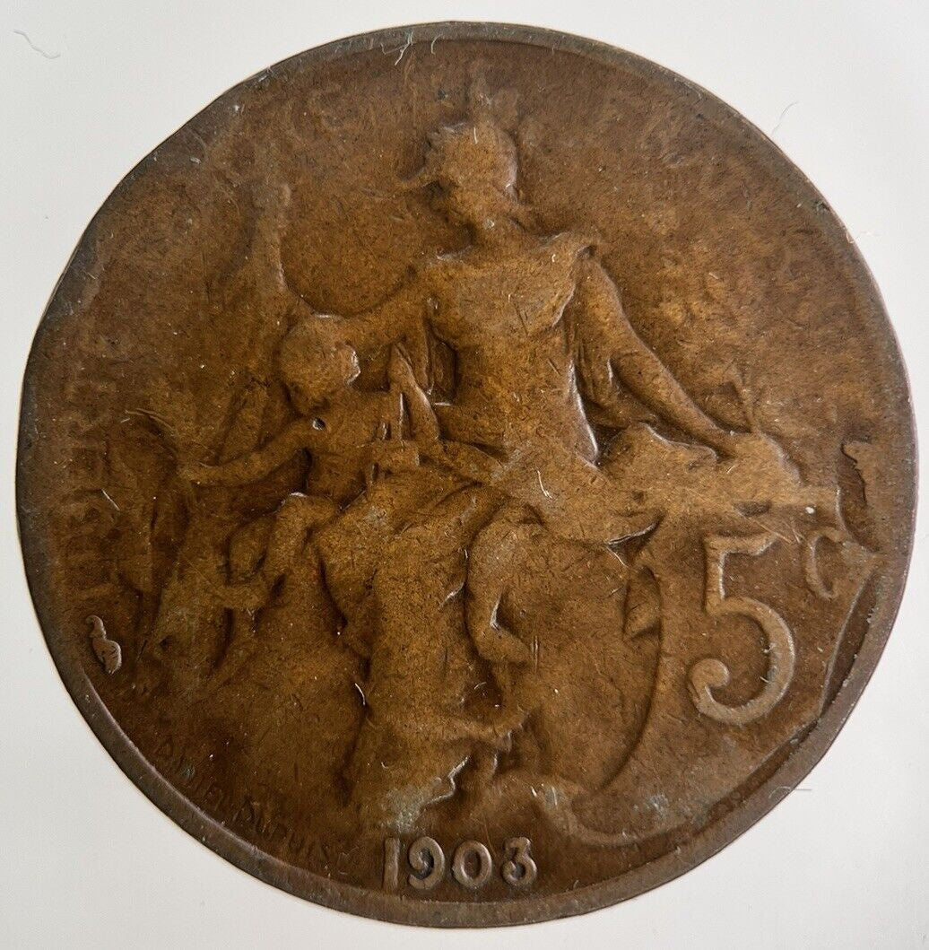 1903 France 5 Centimes Coin | Collectable Grade