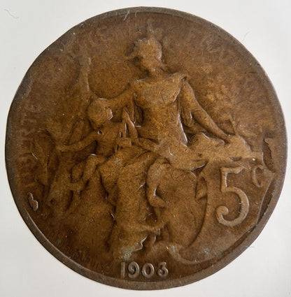 1903 France 5 Centimes Coin | Collectable Grade