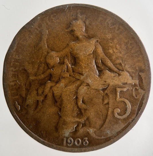 1903 France 5 Centimes Coin | Collectable Grade