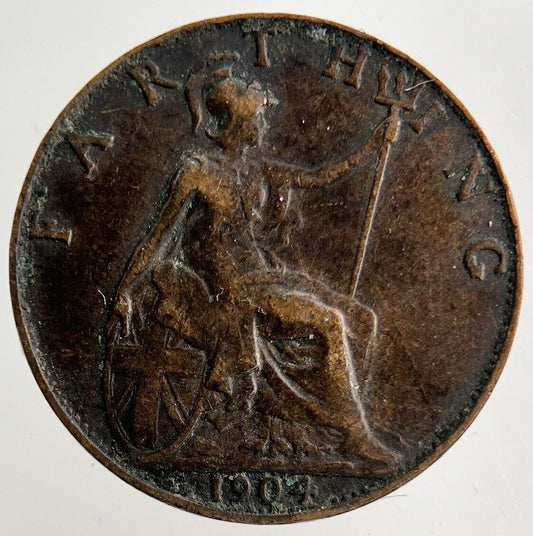 1904 Edward VII Farthing Coin | Fine Collectable Grade