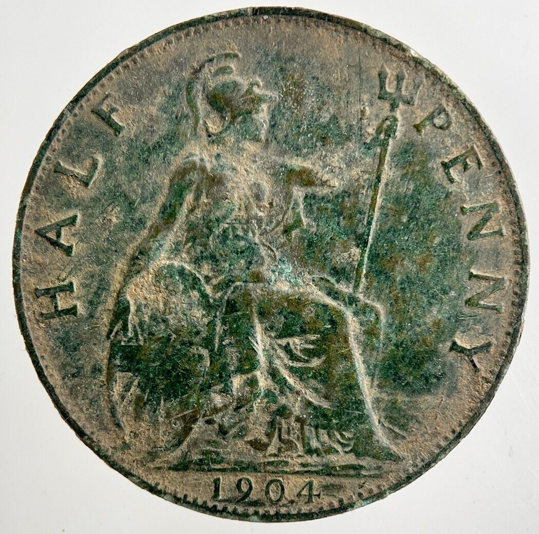 1904 Edward VII Half-Penny Coin | Fine Collectable Grade