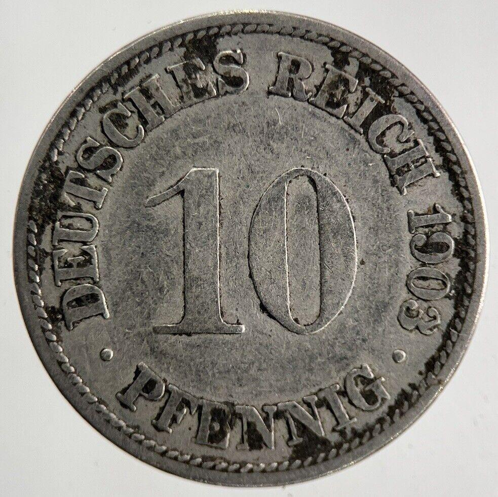 1903 Germany 10 Pfennig Coin | Collectable Grade