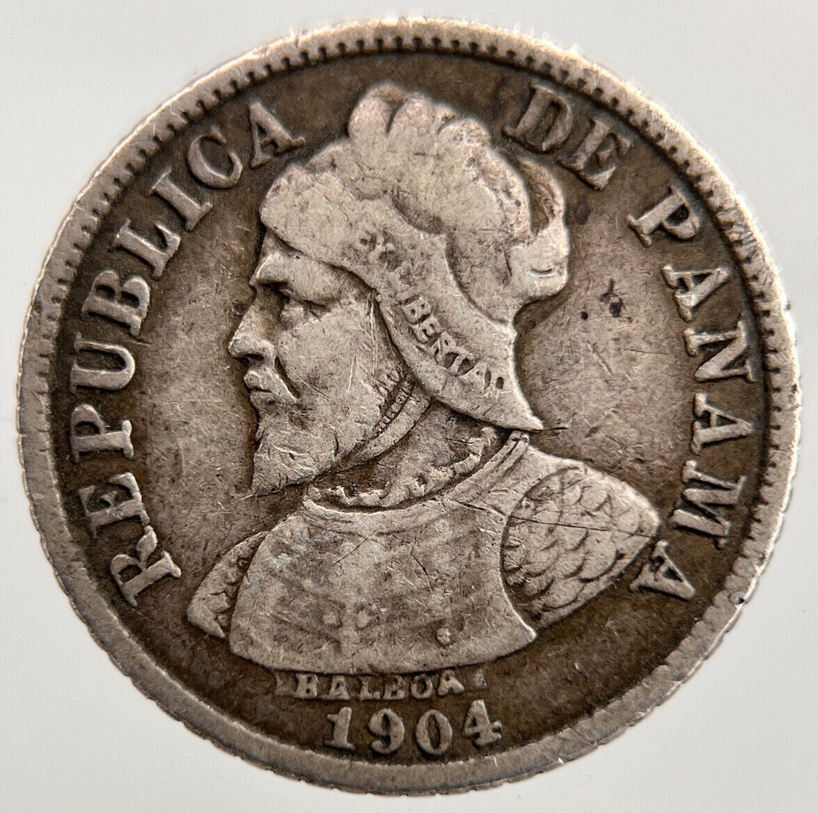 1904 Panama 5 Centesimos Silver Coin | Collectable Grade | a1583