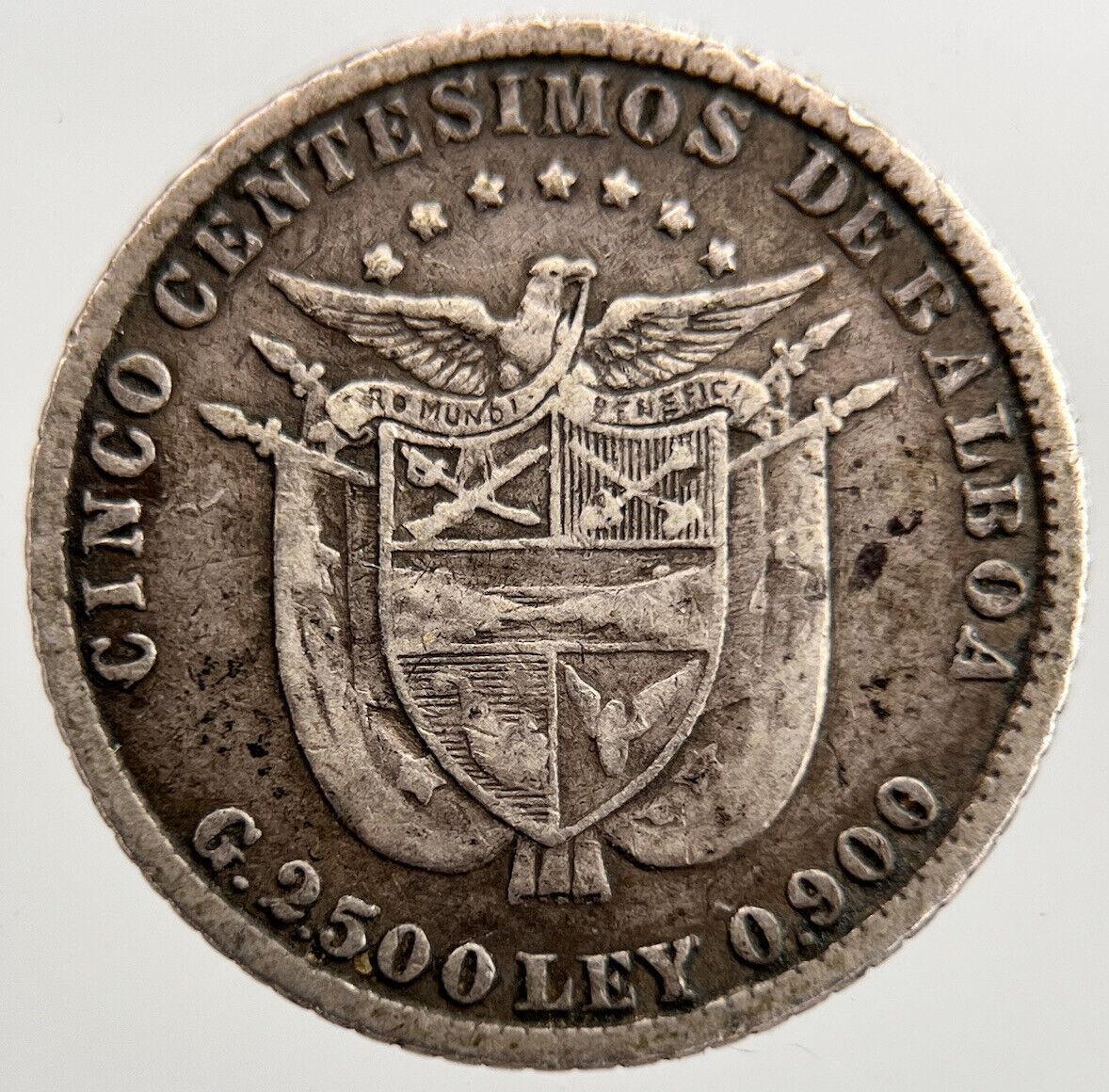 1904 Panama 5 Centesimos Silver Coin | Collectable Grade | a1583