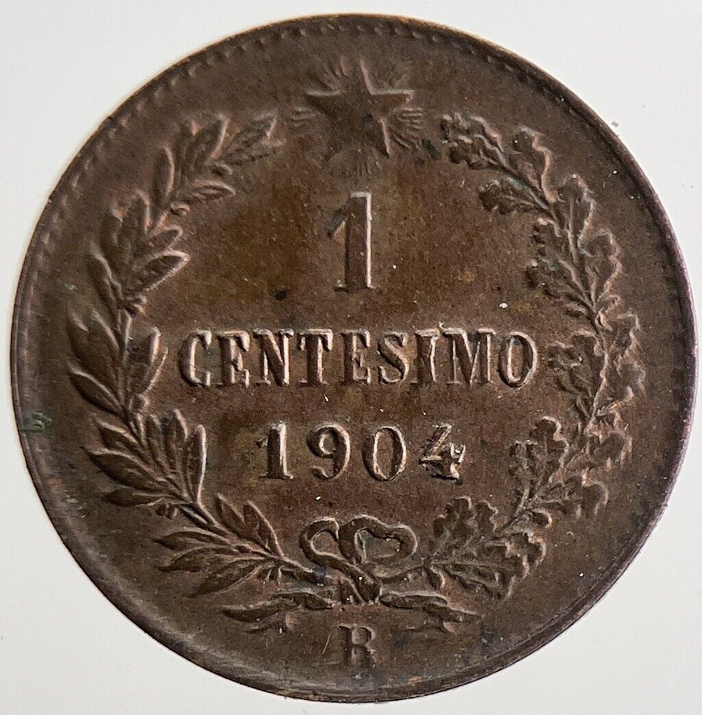 1904 Italy 1 Centesimo Coin | Fine Collectable Grade | a8173