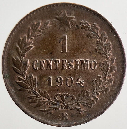 1904 Italy 1 Centesimo Coin | Fine Collectable Grade | a8173