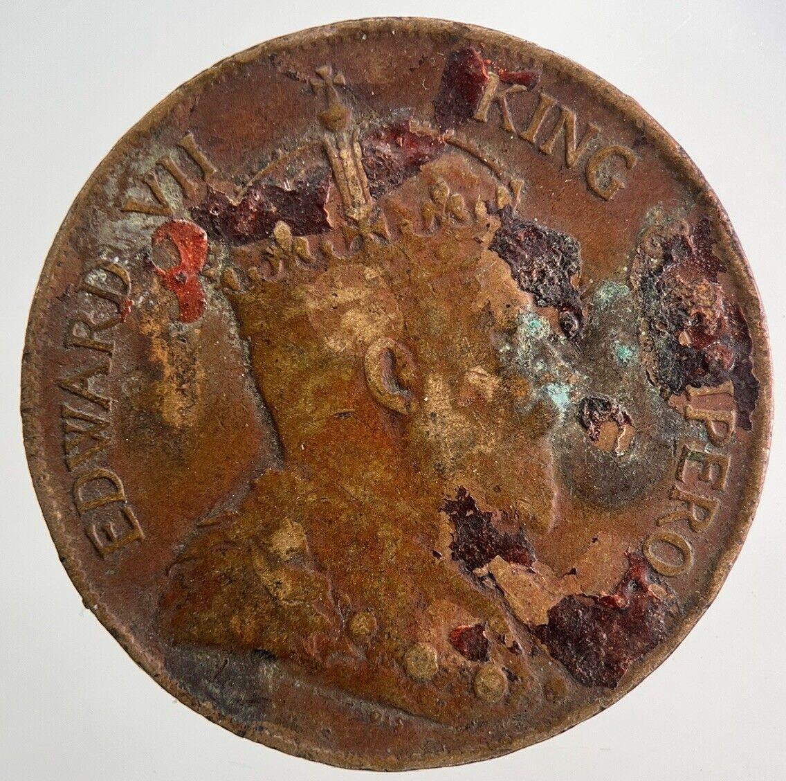 1905 Hong Kong 1 Cent Coin | Fine Collectable Grade