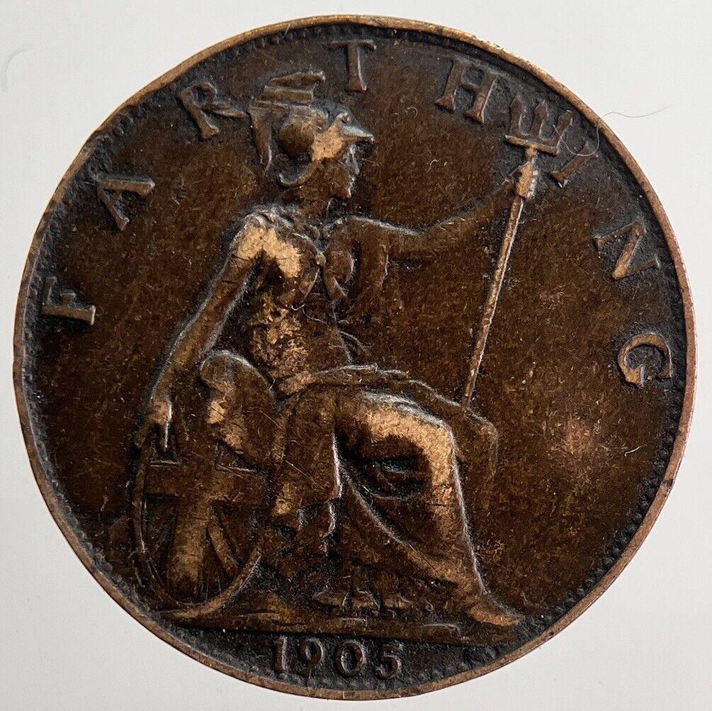 1905 Edward VII Farthing Coin | Fine Collectable Grade | a5820