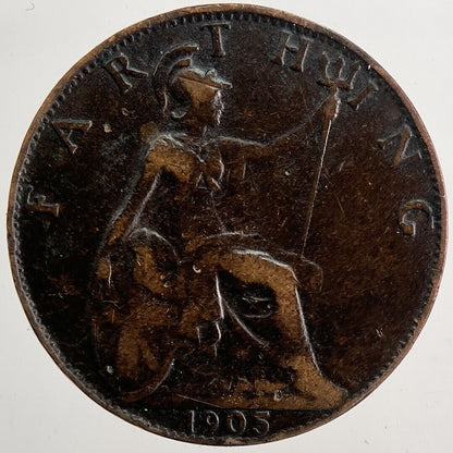 1905 Edward VII Farthing Coin | Fine Collectable Grade | a5834
