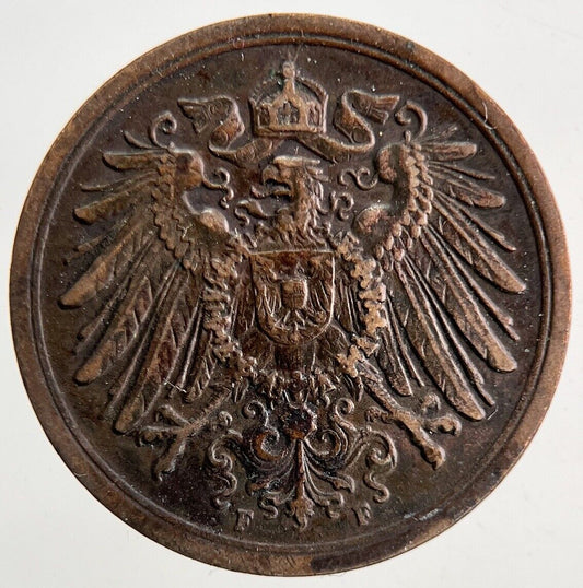1904 Germany 2 Pfennig Coin | Fine Collectable Grade