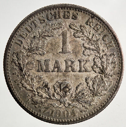 1904 Germany 1 Mark Silver Coin | Very High Grade