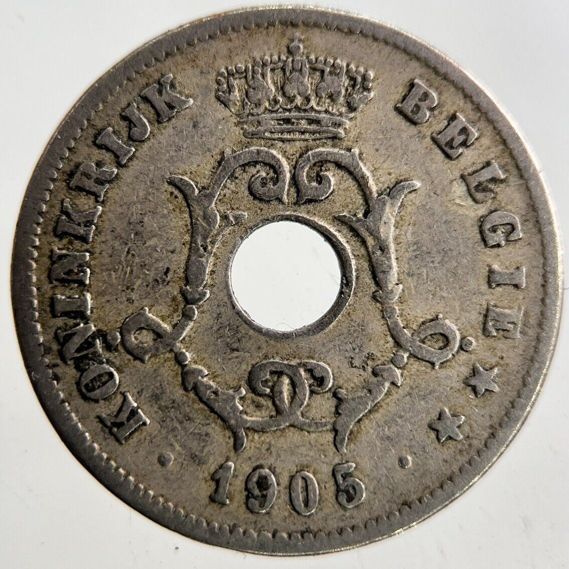 1905 Belgium 10 Centimes Coin | Fine Collectable Grade