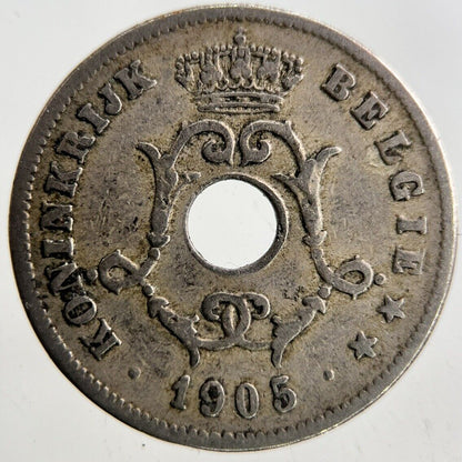 1905 Belgium 10 Centimes Coin | Fine Collectable Grade