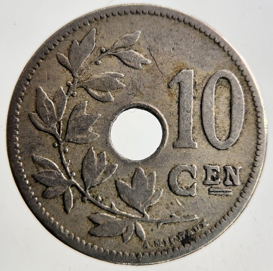 1905 Belgium 10 Centimes Coin | Fine Collectable Grade