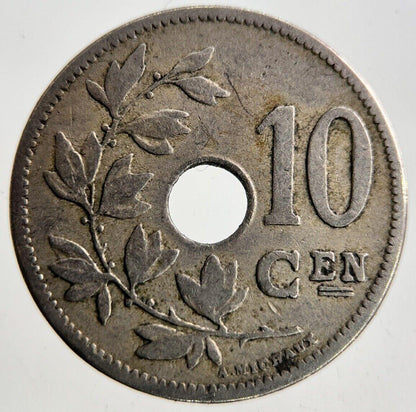 1905 Belgium 10 Centimes Coin | Fine Collectable Grade