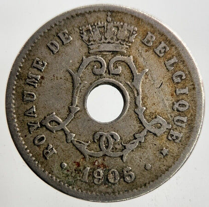 1905 Belgium 5 Centimes Coin | Fine Collectable Grade