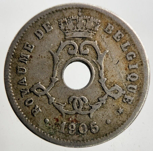 1905 Belgium 5 Centimes Coin | Fine Collectable Grade
