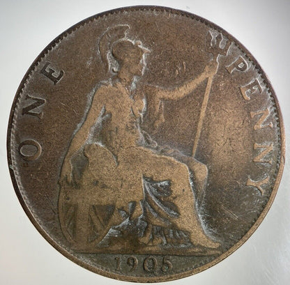 1905 Edward VII One Penny Coin | Collectable Grade