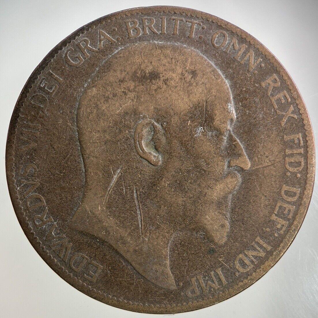 1905 Edward VII One Penny Coin | Collectable Grade